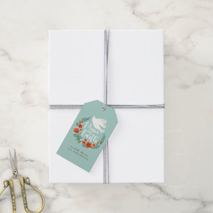 Étiquettes-cadeau Script de Noël Paix sur Terre