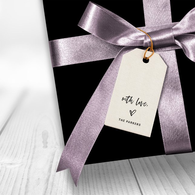 Étiquettes-cadeau Script décontract (Créateur téléchargé)