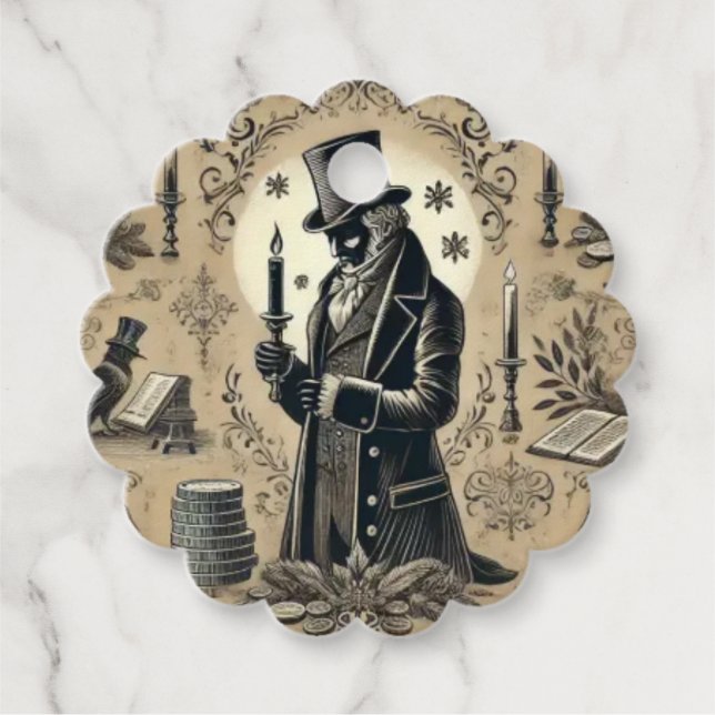 Étiquettes Cadeau Scrooge (Devant)
