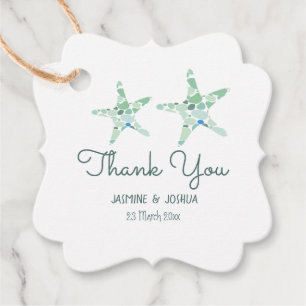 Étiquettes Cadeau Seaglass merci