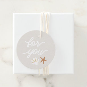 Étiquettes Cadeau Seashell Beach Starfish Pour Vous Favoriser