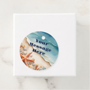 Étiquettes Cadeau Seashore Bliss Beach Party
