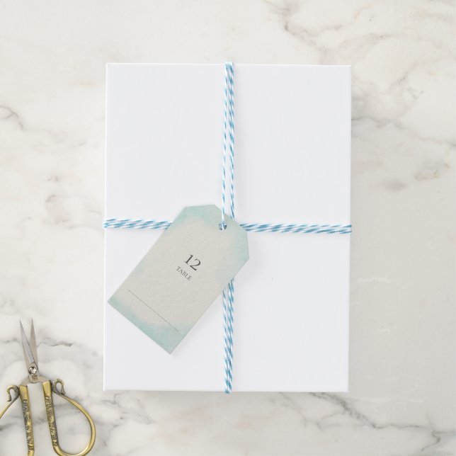 Étiquettes-cadeau Seins Starfish et Lace Aqua (Avec de laficelle)