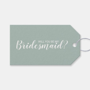 Étiquettes-cadeau Serez-Vous Ma Femme D'Accueil ? Script moderne