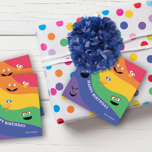 Étiquettes Cadeau Sesame Street Pals Rainbow Favoriser Tags