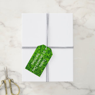 Étiquettes-cadeau Shamrock Clover Feuilles St. Patrick's Day Anniver