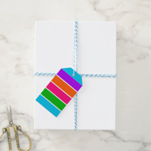 Étiquettes-cadeau Sherbet Stripes