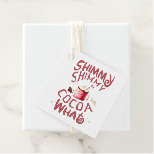 Étiquettes Cadeau Shimmy Shimmy Cocaca Quoi Chocolat chaud Noël