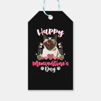 Étiquettes-cadeau Siamese Cat Meowentines Funny Valentines