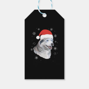 Étiquettes-cadeau Siberian husky Satan Christmas Kids Boys Girls
