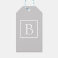 Simple Light Grey monogram