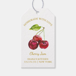 Étiquettes-cadeau Simple maison confiture de cerisier Hang Tag l Bla