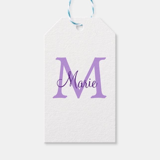 Étiquettes-cadeau simple minimal add name monogram pink red   throw  (Devant)