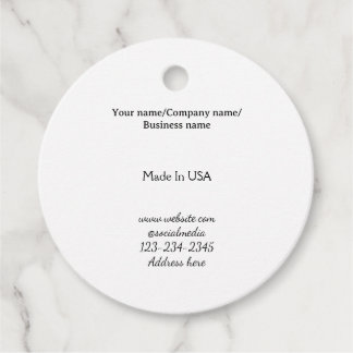 Étiquettes Cadeau simple minimal ajoutez votre logo/design ici entre