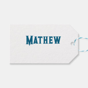 Étiquettes-cadeau simple monogramme de lettre initiale ajoutez votre