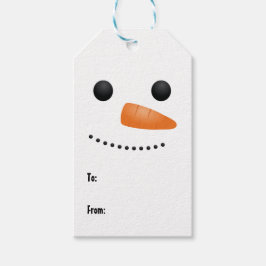 Étiquettes-cadeau Simple Snowman De