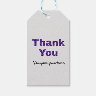 ÉTIQUETTES-CADEAU SIMPLE STYLE DE TEXTE MINIMAL MERCI D'AFFAIRES CAD
