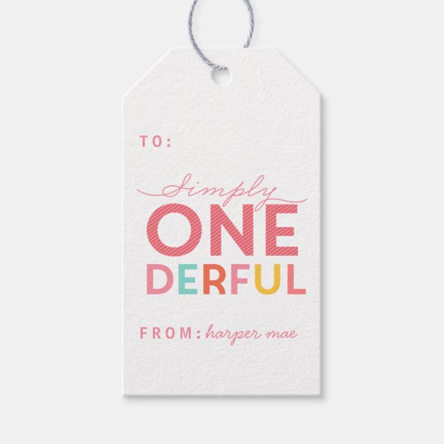 ÉTIQUETTES-CADEAU SIMPLEMENT ONÉRÉ MERVEILLEUX (Devant)