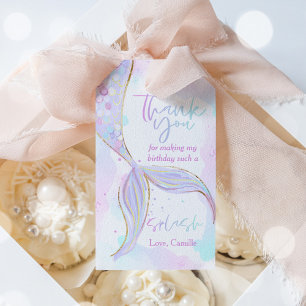 Étiquettes-cadeau Sirène 1er Anniversaire Fête ONE der La Sirène de 