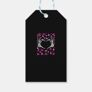 Étiquettes-cadeau Skeleton Coeur main Valentines Jour Funny Viral