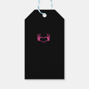 Étiquettes-cadeau Skeleton Heart Hands Classic