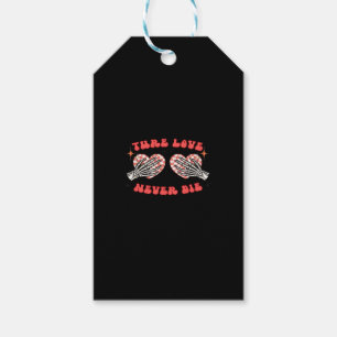 Étiquettes-cadeau Skeleton Mains Coeur Design Classique