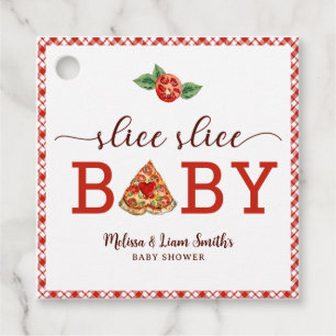 Étiquettes Cadeau Slice Baby Pizza Baby shower Favoriser Tags - Fu