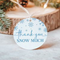 Snowflake 1er anniversaire Merci d'hiver