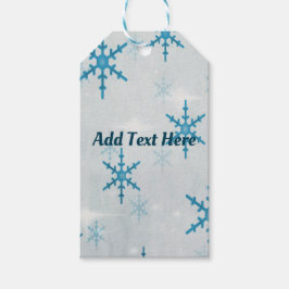 Étiquettes-cadeau SnowflakesBling Noël personnalisé