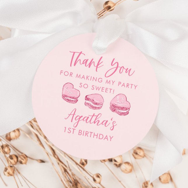 Étiquettes Cadeau So Sweet Rose Hearts Saint Valentin fête d'anniver (Créateur téléchargé)