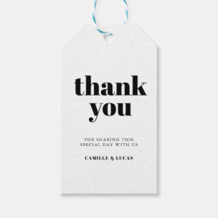 Étiquettes-cadeau Soignée et tendance pour les mariages