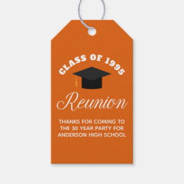 Étiquettes-cadeau Soirée de réunion du lycée d'Orange