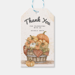 Étiquettes-cadeau Soirée de Thanksgiving Merci
