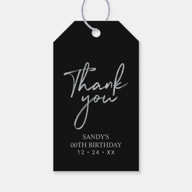 Étiquettes-cadeau Soirée moderne Favoriser Merci Cadeau (Devant)
