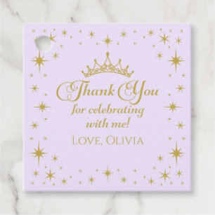 Étiquettes Cadeau Son Altesse Fiveness Princesse d'Or 5e Anniversair