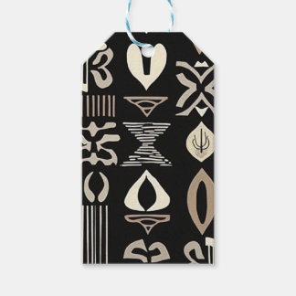 Étiquettes-cadeau Sophistiqué Boudcloth Africain Caraïbes