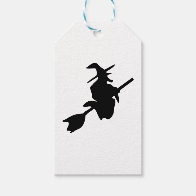 Étiquettes-cadeau sorcière halloween (Devant)