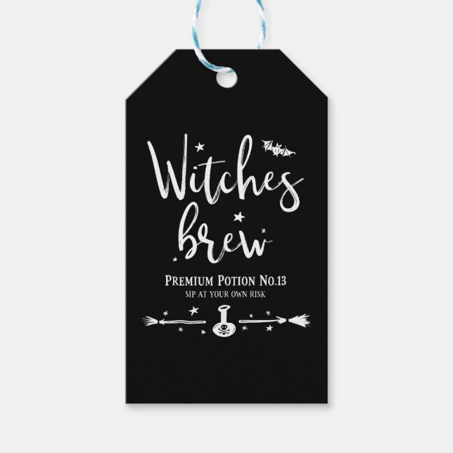 Étiquettes-cadeau Sorcières brasser (Devant)