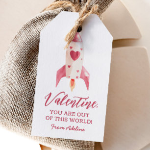 Étiquettes-cadeau Sortez de ce monde des enfants de l'espace Valenti