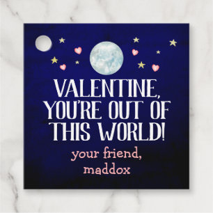 Étiquettes Cadeau Sortie de ce monde Valentine
