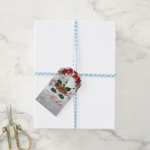 Étiquettes-cadeau Souhaits magiques Noël Unicorn Visage