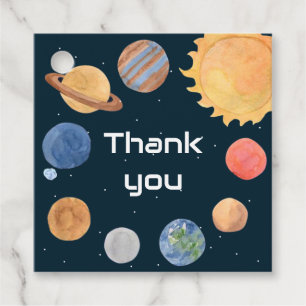 Étiquettes Cadeau Space Adventure : Planètes