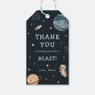 Étiquettes-cadeau Space Adventure Playful Kids Birthday Party