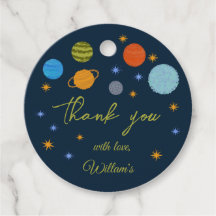 Space Planètes Galaxy Stars Garçon Baby shower Cad