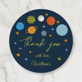 Étiquettes Cadeau Space Planètes Galaxy Stars Garçon Baby shower Cad