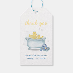 Étiquettes-cadeau Splish Splash Maman Canard Bébé Douche