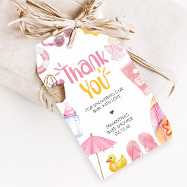 Étiquettes-cadeau Splish Splash Summer Baby Shower Favor Tags