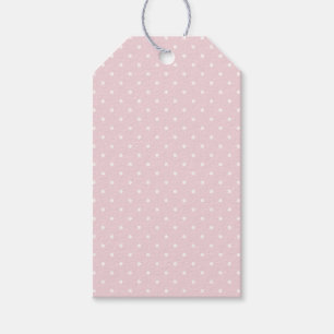 Étiquettes-cadeau Spring Polka Dots Classic Douce Teinte Rose