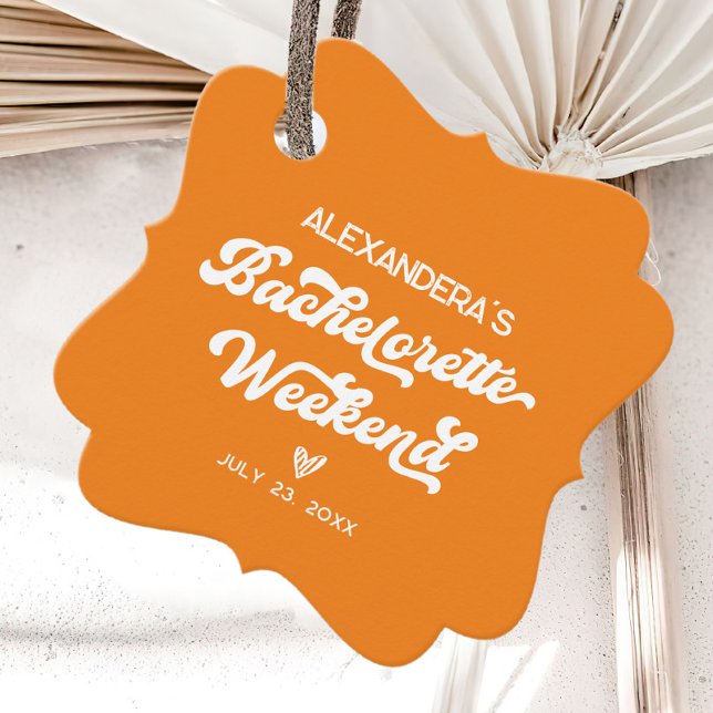 Étiquettes Cadeau Spritz Aperol orange Enterrement de vie de jeune f (Créateur téléchargé)