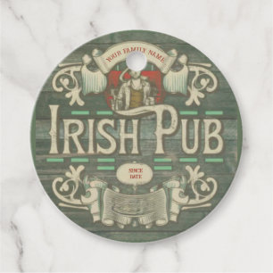 Étiquettes Cadeau St Patrick's Day Funny Personnalisé Pub irlandais